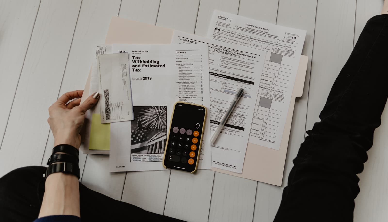 Financial charts and banking workspace