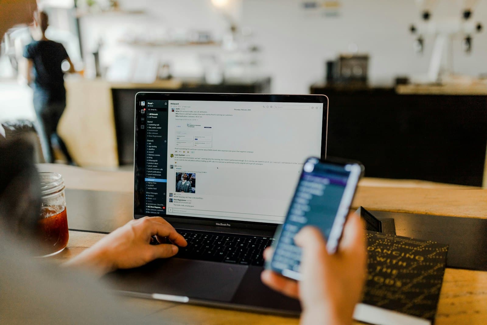 Secure mobile authentication on a phone